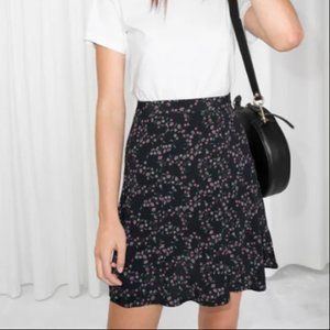 & Other Stories Flower print skirt